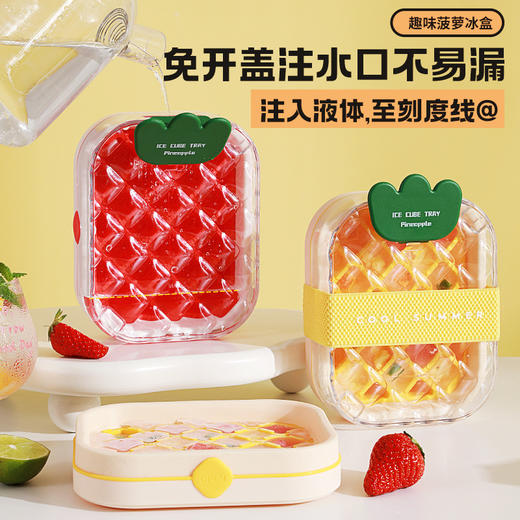 菠萝冰格冰块模具家用食品级冰箱储冰制冰盒冰壶冻冰块神器制冰机 商品图2