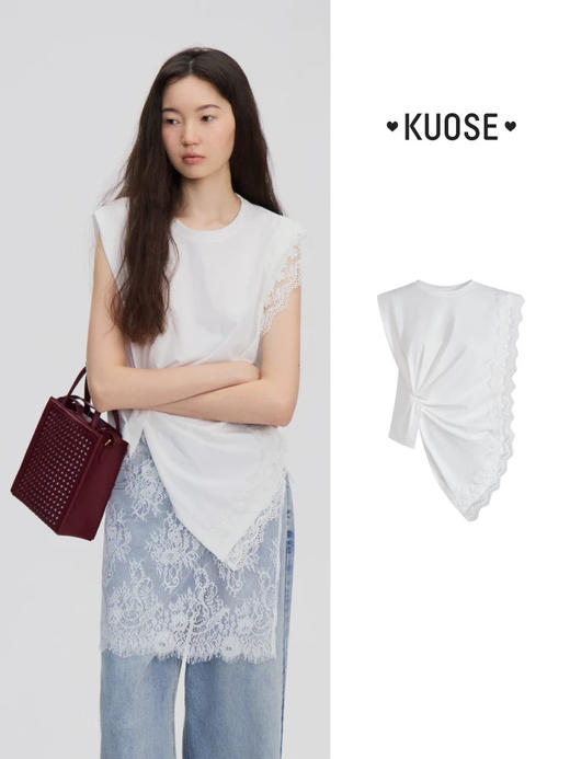 不规则花边T 商品图3