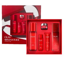 OLAY玉兰油大红瓶水乳套装抗皱补水紧致抗衰老护肤品礼盒/美白礼盒