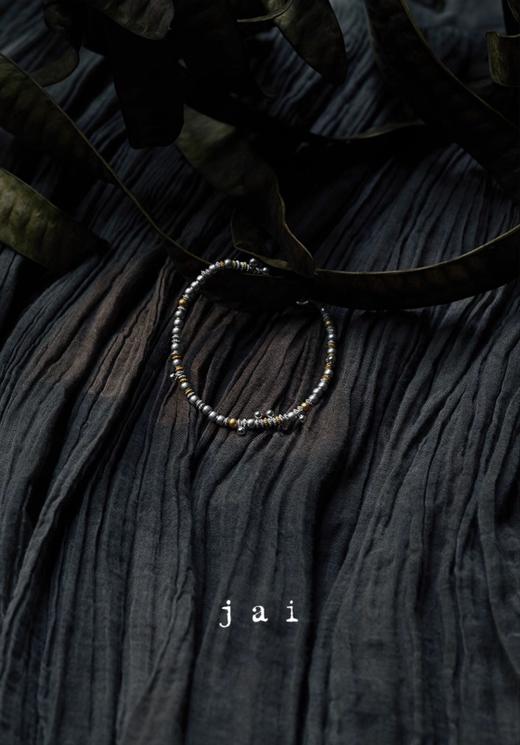 Jai 25SS 曼德勒8号手工雕银镀18K金手链 商品图0