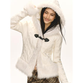 Ariseism  美式复古连帽加厚毛衣外套女春秋新款上衣