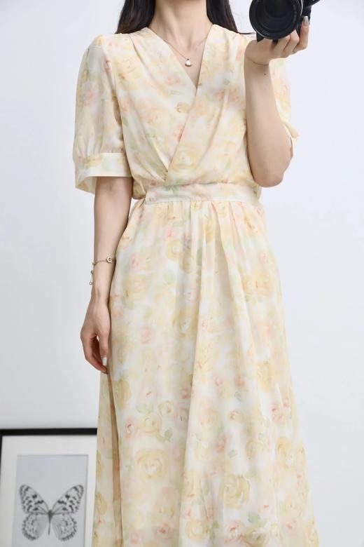 LPIUTY品牌直发！夏日梵高·梦幻玫瑰晕染连衣裙 C148271 商品图0