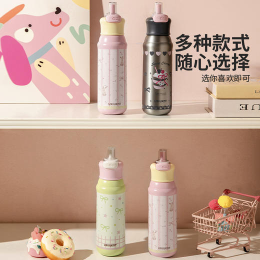 摩登主妇保冷保温杯高颜值大容量双饮水杯女生2025新款杯子吸管杯 商品图4