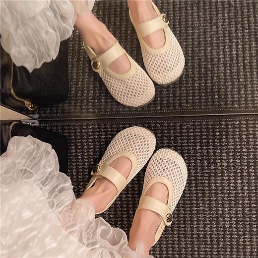 【YW】无忧购银色镂空网面包头凉鞋9916（截单后3-5天发货） 商品图5