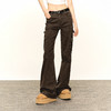 Ariseism 美式复古多口袋低腰休闲工装裤女春秋新款长裤子 商品缩略图2