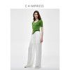 C+IMPRESS/西嘉美丽诺绵羊毛60支扬子纱浮雕肌理U领针织衫女短袖TT2502043 商品缩略图2