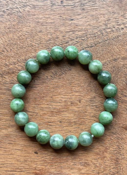 和田碧玉圆珠首饰三件套组，顺丰包邮 商品图2