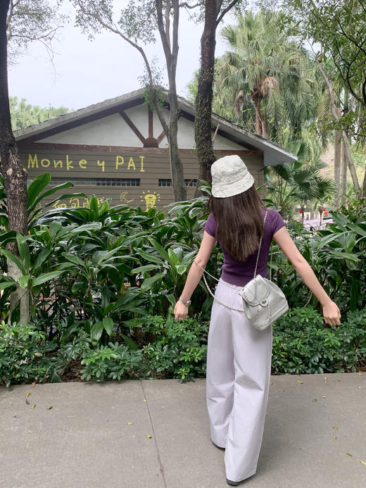 <曾小咸推荐>新品现货秒杀！卖完下架不再补 ！微信粉丝打折价！！浅紫色休闲裤 日常159.99/件 立减80 秒杀79.99/件！！ 商品图5