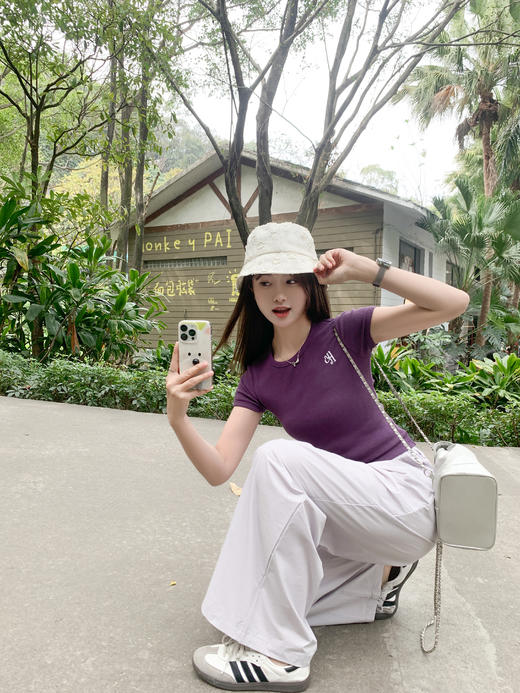 <曾小咸推荐>新品现货秒杀！卖完下架不再补 ！微信粉丝打折价！！浅紫色休闲裤 日常159.99/件 立减80 秒杀79.99/件！！ 商品图6