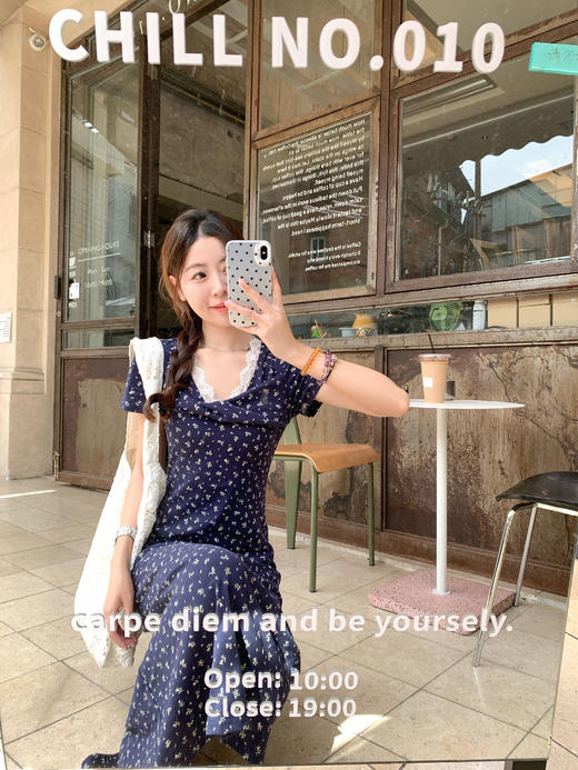 【169元任选2件】现货秒杀！卖完下架不再补 ！V领蕾丝碎花连衣裙 商品图9