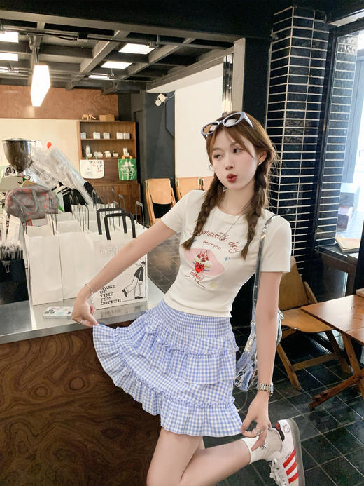 【110元任选2件】白色修身短袖T恤 商品图9