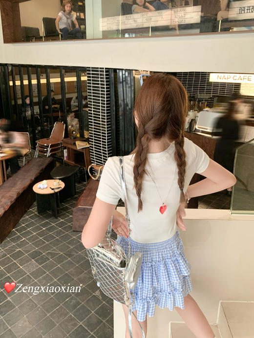 【110元任选2件】白色修身短袖T恤 商品图10