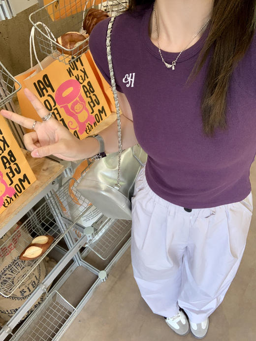 <曾小咸推荐>新品现货秒杀！卖完下架不再补 ！微信粉丝打折价！！浅紫色休闲裤 日常159.99/件 立减80 秒杀79.99/件！！ 商品图7