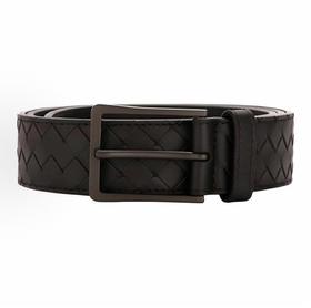 Bottega Veneta葆蝶家 编织针扣 牛皮 皮带 男款 宽3.5cm
