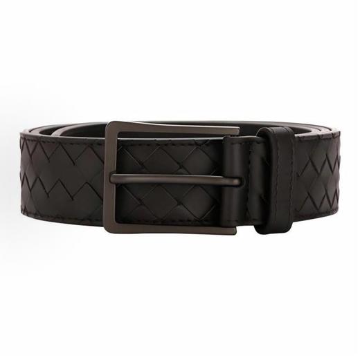 Bottega Veneta葆蝶家 编织针扣 牛皮 皮带 男款 宽3.5cm 商品图0