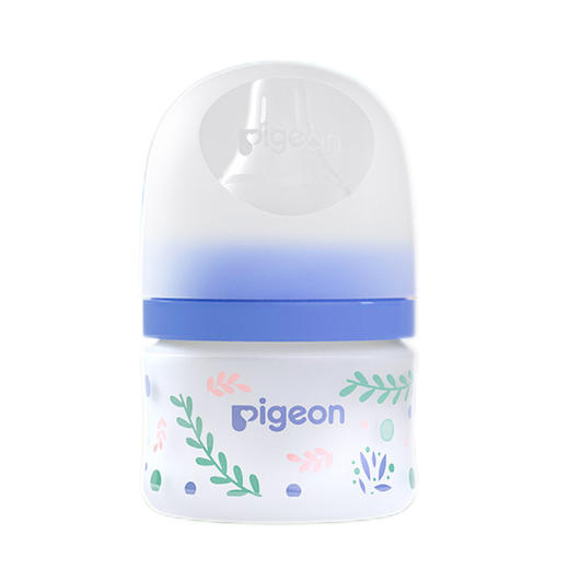 贝亲 硅胶彩绘玻璃奶瓶240mlL号水草【宝库优选】【宝库优选】 商品图0