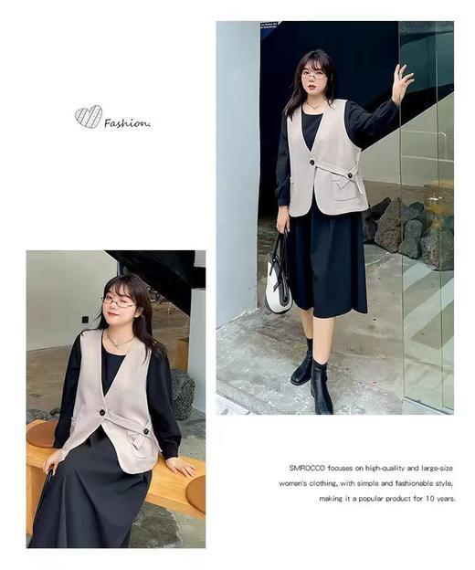 【诗铭洛可】XC7501马甲侧系扣单件马甲B10-3 商品图3