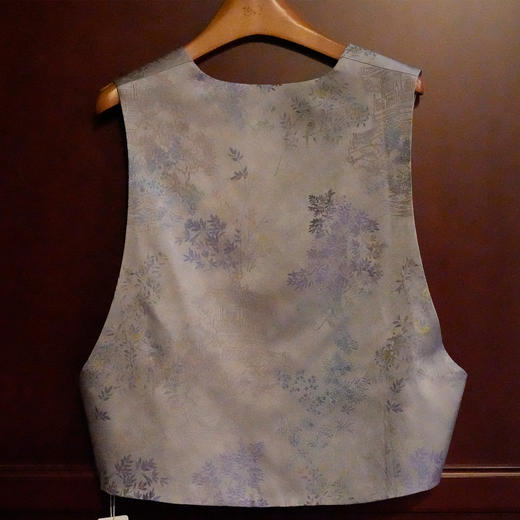 宋锦亭台楼阁马甲 商品图1