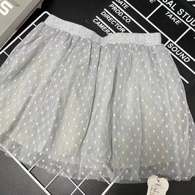 【选2件15元-NO退】150灰色波点短裙-微脏-喜出