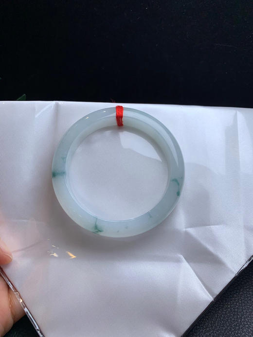 620161，56.7冰飘花手镯，清清爽爽，干净秀气，飘清新蓝花 商品图4