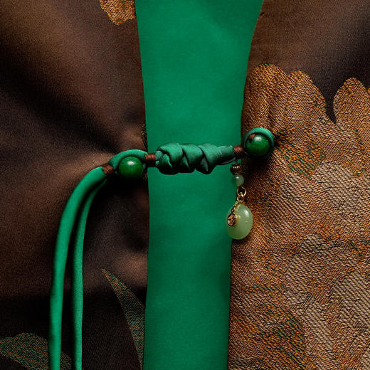 宋锦咖色马甲 商品图2