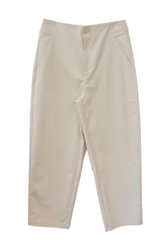 VIVIAN LIU V2515005 初春新款腰部前拉链系扣斜插兜显瘦休闲裤 商品图5