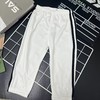 【选2件15元-NO退】90纤丝鸟两道杠白色休闲裤-微脏-喜出 商品缩略图0
