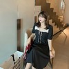 【诗铭洛可】XC2268连衣裙撞色领口小黑裙B14-1长款/B16-3短款 商品缩略图1