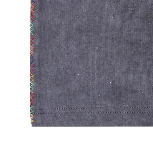 T3838夏季高级感新款男士简约满天星彩色缝线设计短袖T恤休闲圆领宽松 商品图4