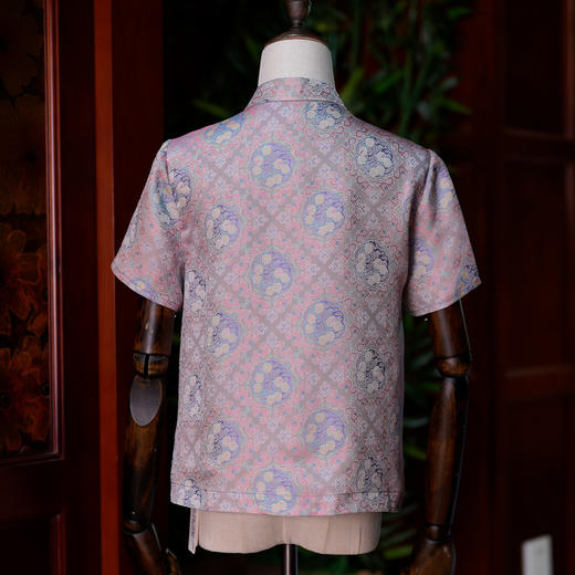 宋锦异色罗粉上衣 商品图1