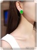 玻璃种阳艳绿蛋面耳钉【5060606】具体价格微信咨询 商品缩略图4