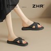 ZHR则则交叉带平底拖鞋2025新款气质百搭休闲法式一字拖外穿女鞋 商品缩略图5