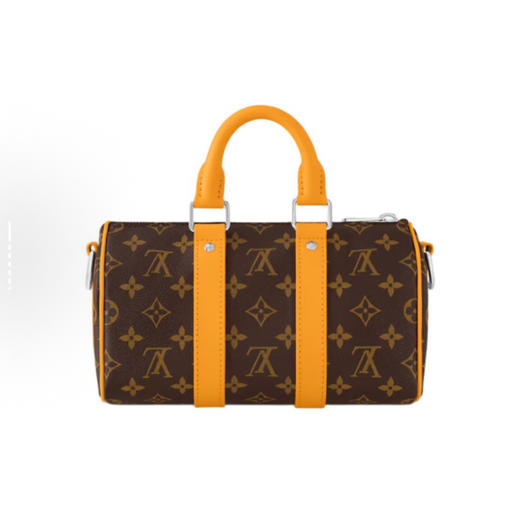 顶级免税版 VIP专柜体验 收到即官网同样 LV keepall 25枕头包 老花拼黄不一样的配色 不一样的感觉 高级感拉满，男女通用哦~ 商品图2