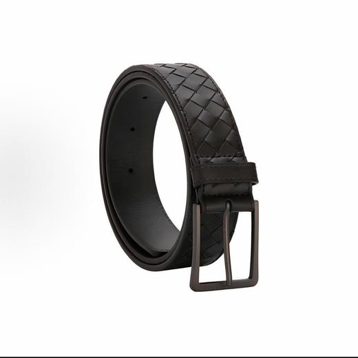 Bottega Veneta葆蝶家 编织针扣 牛皮 皮带 男款 宽3.5cm 商品图1