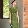 新中式夏季高端改良国风气质优雅长款旗袍HQ318 商品缩略图2