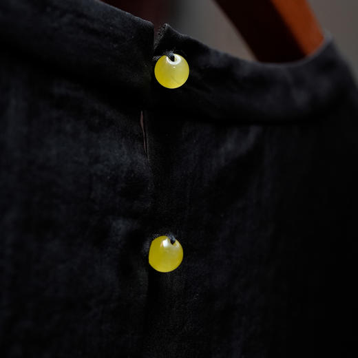 香云纱刺绣手绘连衣裙 商品图2