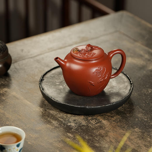 龙德堂陶艺 汤宣武制《顶呱呱》240cc 原矿大红袍  库存请咨询客服 商品图2