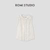 ROMI STUDIO“美式复古”花卉立领印花轻薄无袖衬衣背心 RWCRSY3832【发货时间：25-30天】 商品缩略图0