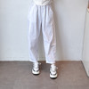 新款棉感休闲度假风白色萝卜裤 商品缩略图0