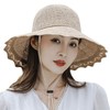 可折叠帽子夏女士韩版防晒遮阳帽太阳帽中老年龄大檐沙滩渔夫凉帽 商品缩略图4