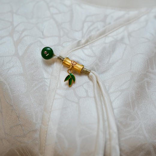 桑蚕丝圆领上衣 商品图1