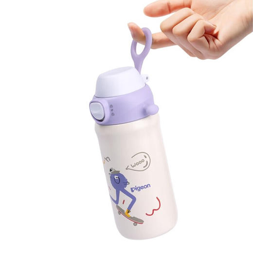 贝亲 3岁+儿童保温杯（大长腿玩滑板）500ml【宝库优选】 商品图9
