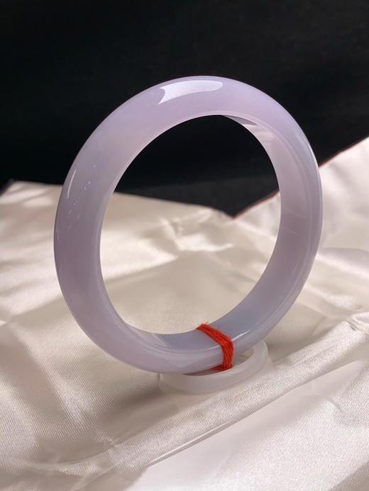 620170，56圈口，满紫正圈平安镯，底子细腻有水，满圈紫色 商品图1