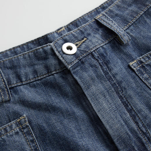 ROMI STUDIO“汉麻牛仔”汉麻棉混纺夏季轻薄牛仔短裤 RWCSXD3086【发货时间：25-30天】 商品图2