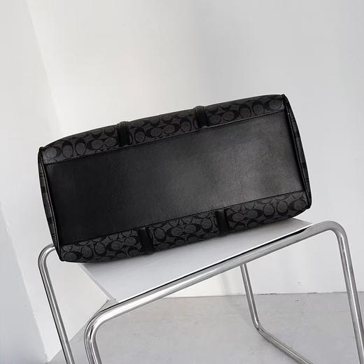 COACH蔻驰 Venturer 43 经典老花超大容量 涂层帆布拼小牛皮 手提单肩斜挎旅行包 男女同款（CB） 商品图5