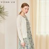 VIVIAN LIU薇薇安刘D2516309圆领金属一排扣长袖短款亮片开衫毛衣 商品缩略图0