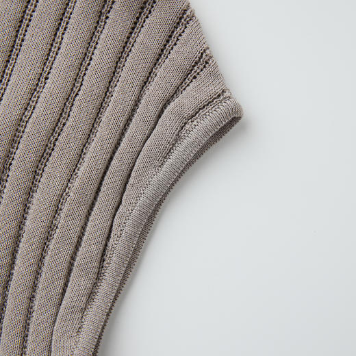 ROMI STUDIO 超细支莱赛尔混纺包肩短袖弹力修身针织衫RWCRSG3718  商品图3