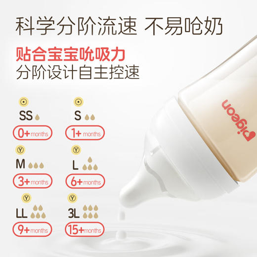 贝亲 宽口彩绘玻璃奶瓶240mL（一起钓鱼，L号奶嘴）【宝库优选】 商品图5
