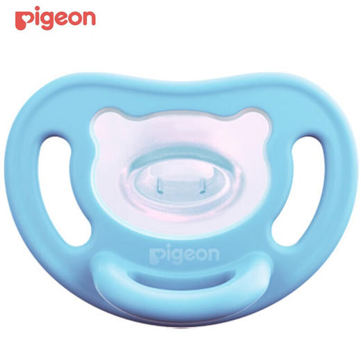 贝亲 萌柔硅橡胶安抚奶嘴-L号(天蓝)【宝库优选】 商品图1