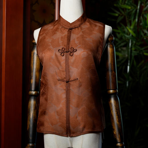 桑蚕丝欧根纱马甲 商品图0